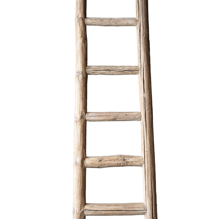 Luxe B Co - Wholesale Free Standing Shelf - Reclaimed Elm Wood Ladder 6