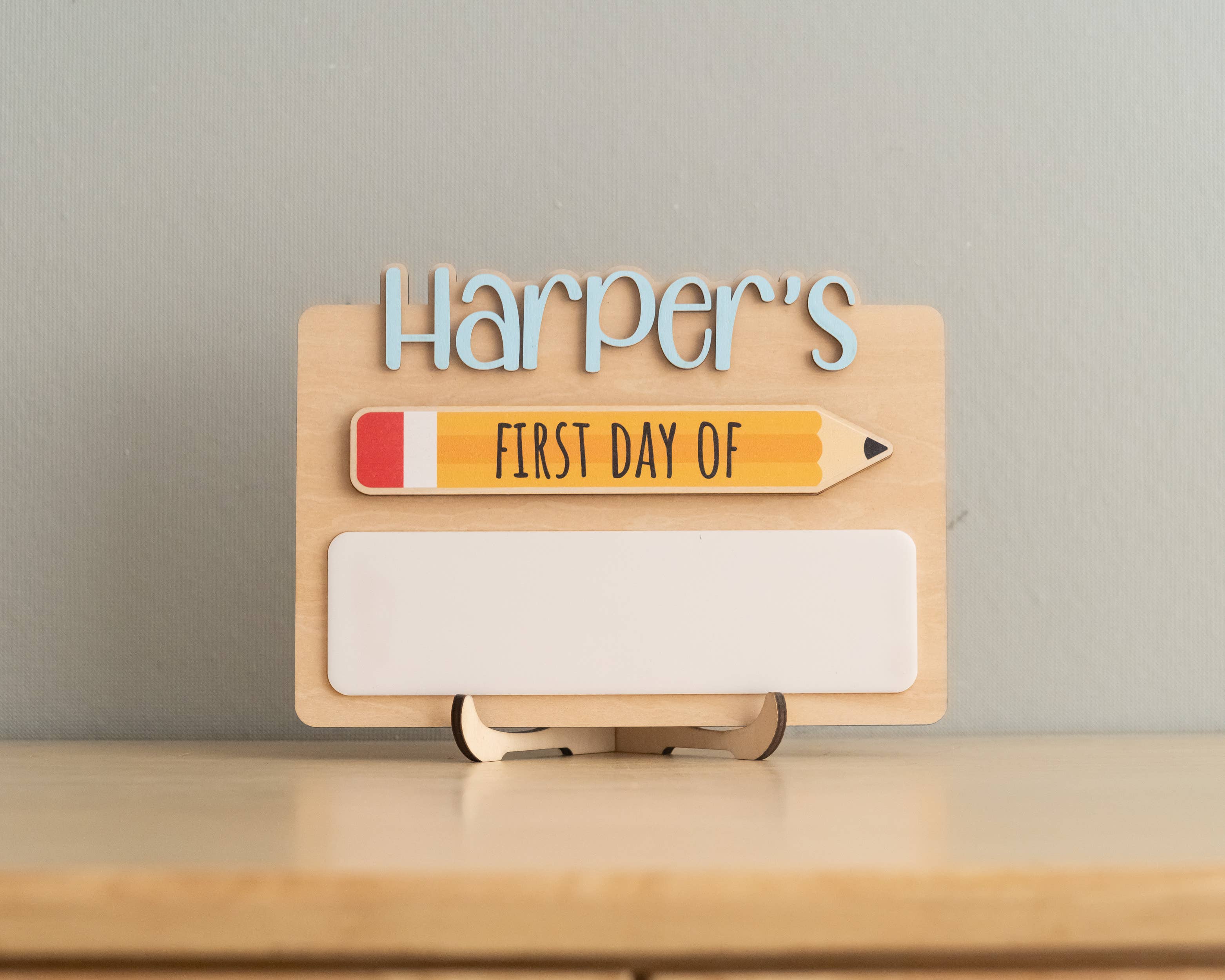 BearCrafts – wholesale Christmas Wall Art – First Day School Sign For Capturing Milestone Memories Y864