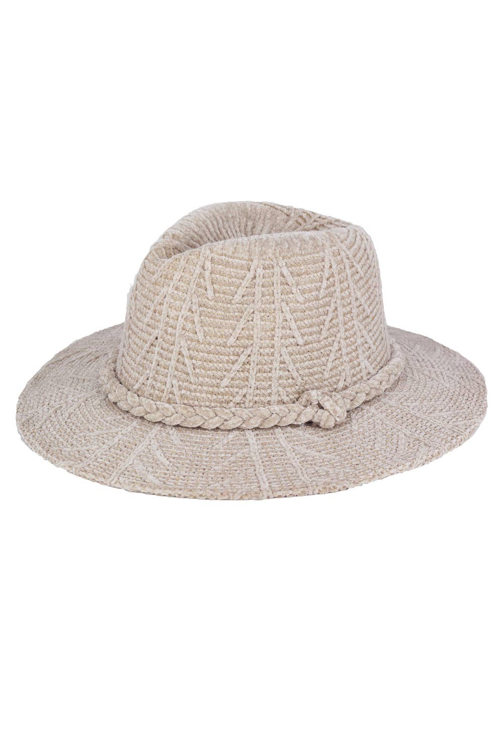 Greater Goods Imports & Wholesale - Vendita all'ingrosso Fedora - Donna - HT0001 MH0171 Fedora a Motivo Chenille5