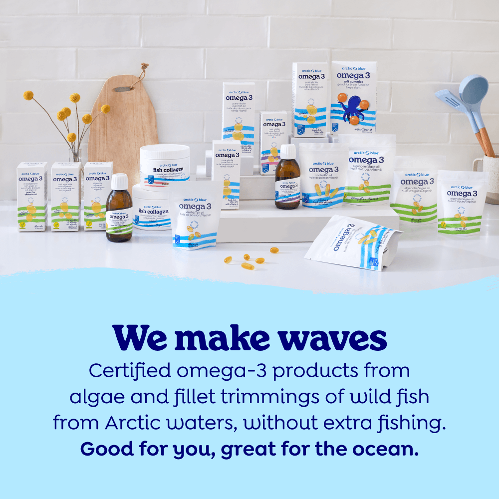 Arctic Blue – Suplemento/vitamina oral por atacado – Óleo de Peixe Kids com DHA, EPA e Vitamina D3 - MSC (frasco 150 ml)10