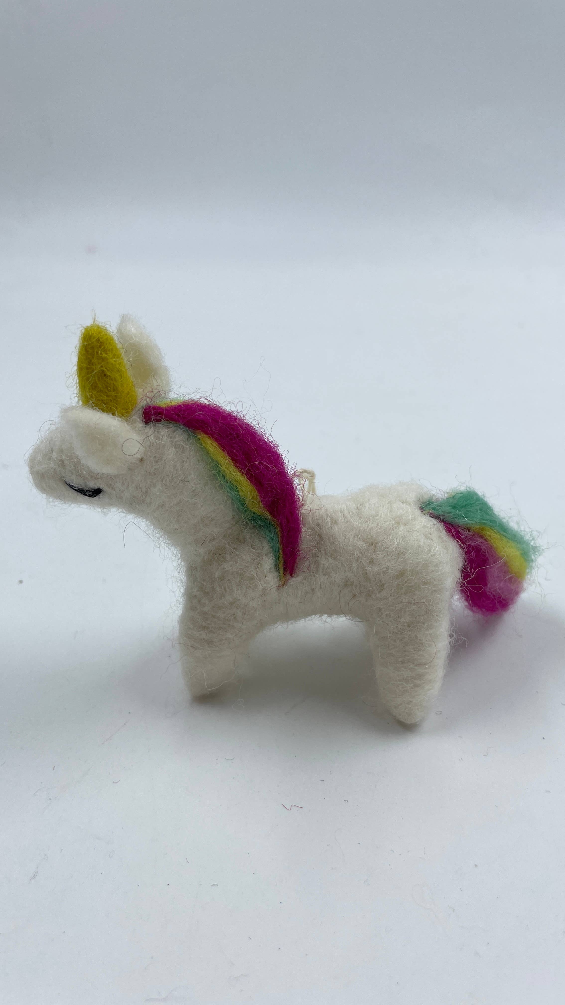 Funky Yak Ltd – wholesale Ornament – Handmade Felt Unicorn Year-round Decoration5