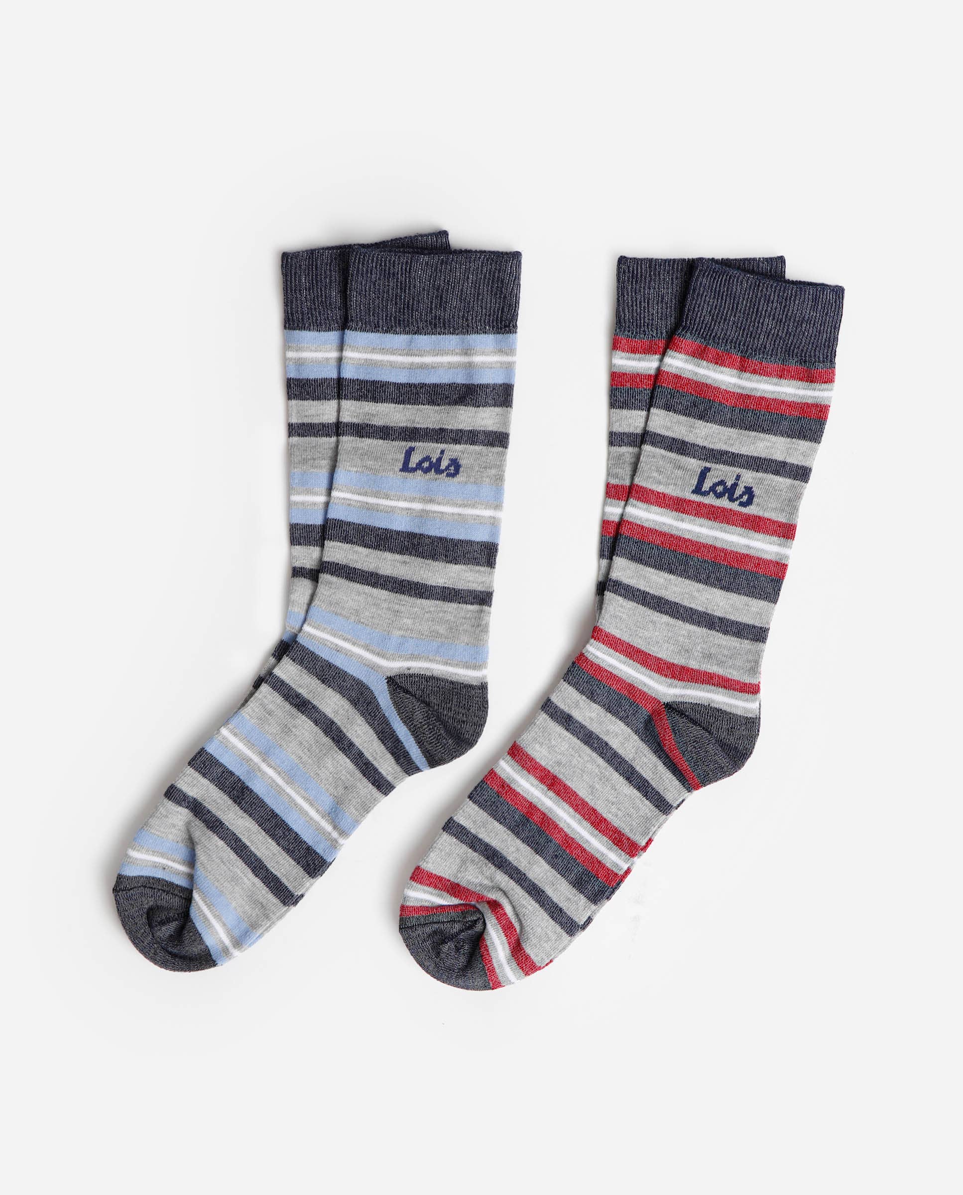 ASSORTMENT LOIS Lois Stripes Medium Sock for Men, (Box of... for wholesale on Faire0