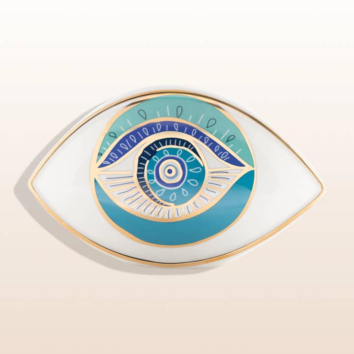 Karma And Luck - Wholesale Decorative Figurine - Protected with Positivity - Evil Eye Ceramic Statue