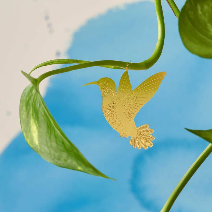 Another Studio UK - Wholesale Ornament - Plant Animal - Hummingbird Houseplant Accessory1