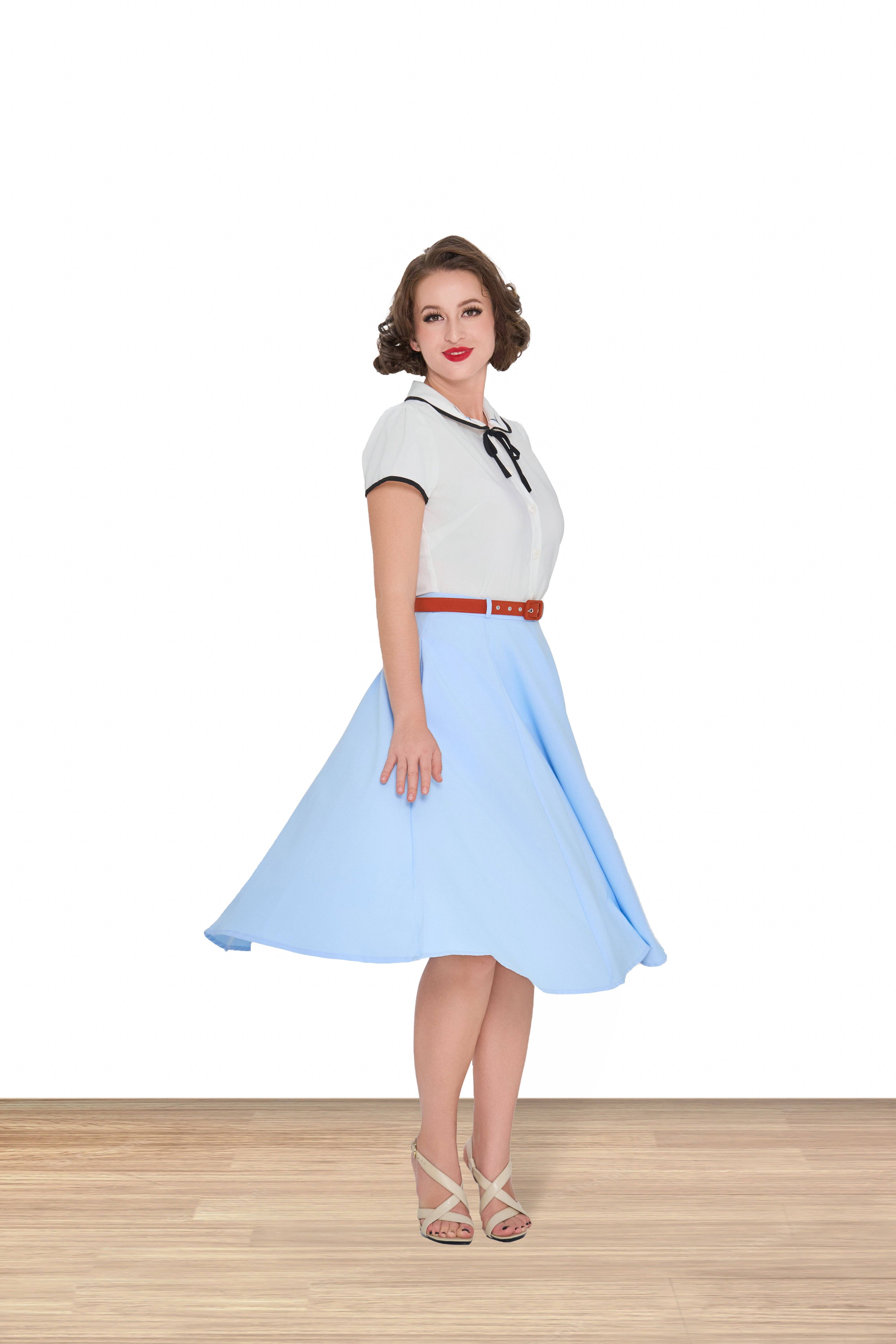 Lindy Bop / Econotrom S.L. - Wholesale Blouse - Dames - Tracey Mae blouse wit met borduurwerk en kanten details1