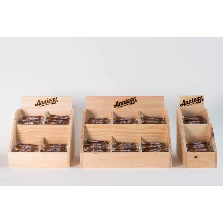 Annie B's - Wholesale Retailer Display - Food & Drink - Wooden Caramel Display for Bulk Caramel - Handmade in USA!