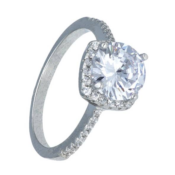 Nairobi Solitaire Sterling Silverring för wholesale av Las Joyas de Amanda