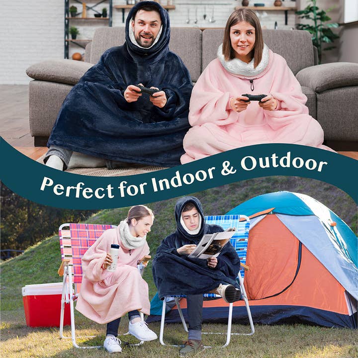 Pavilia - Wholesale Throw Blanket - Neck Warmer Sweatshirt Hoodie Blanket40