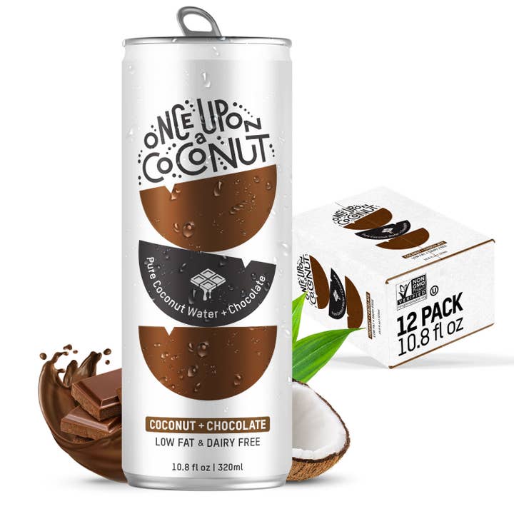 Once Upon a Coconut - Wholesale Flavored/Infused Water (Non-Carbonated) - Coconut Water + Chocolate