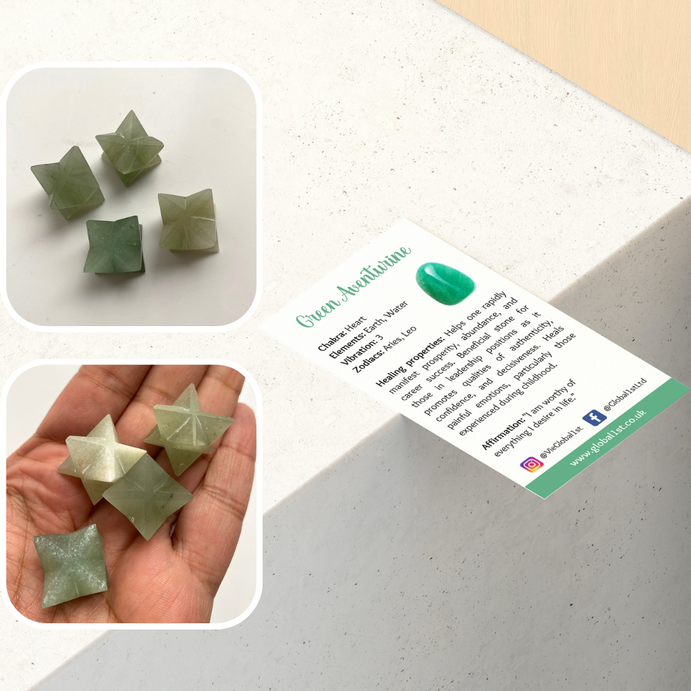 VIE - Vendita all'ingrosso Pietra/cristallo spirituale - Piccola stella Merkaba, 2 cm6