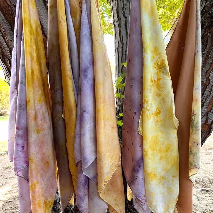 Ebb & Flow - Wholesale Bandana – Unisex - Plant Dyed Silk : Classic : Scarf / Bandana / Wrap 3