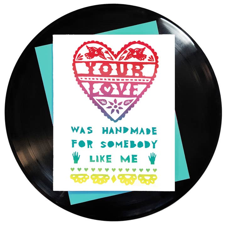 Din kærlighed var håndlavet til nogen som mig lykønskningskort for engroshandel hos Foreignspell