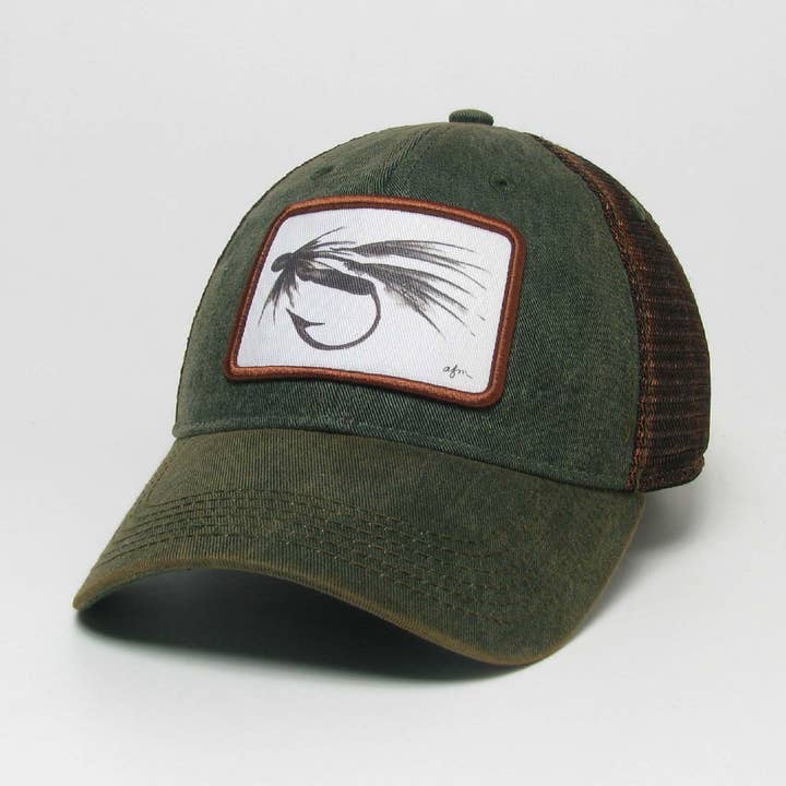 B&W Fly Old Favorite Trucker Hat in Greaser Green for wholesale by Aisling