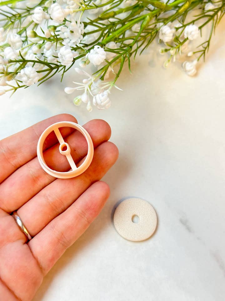 Organic Chunky Donut Polymer Clay Cutter for wholesale by Tera Clay
