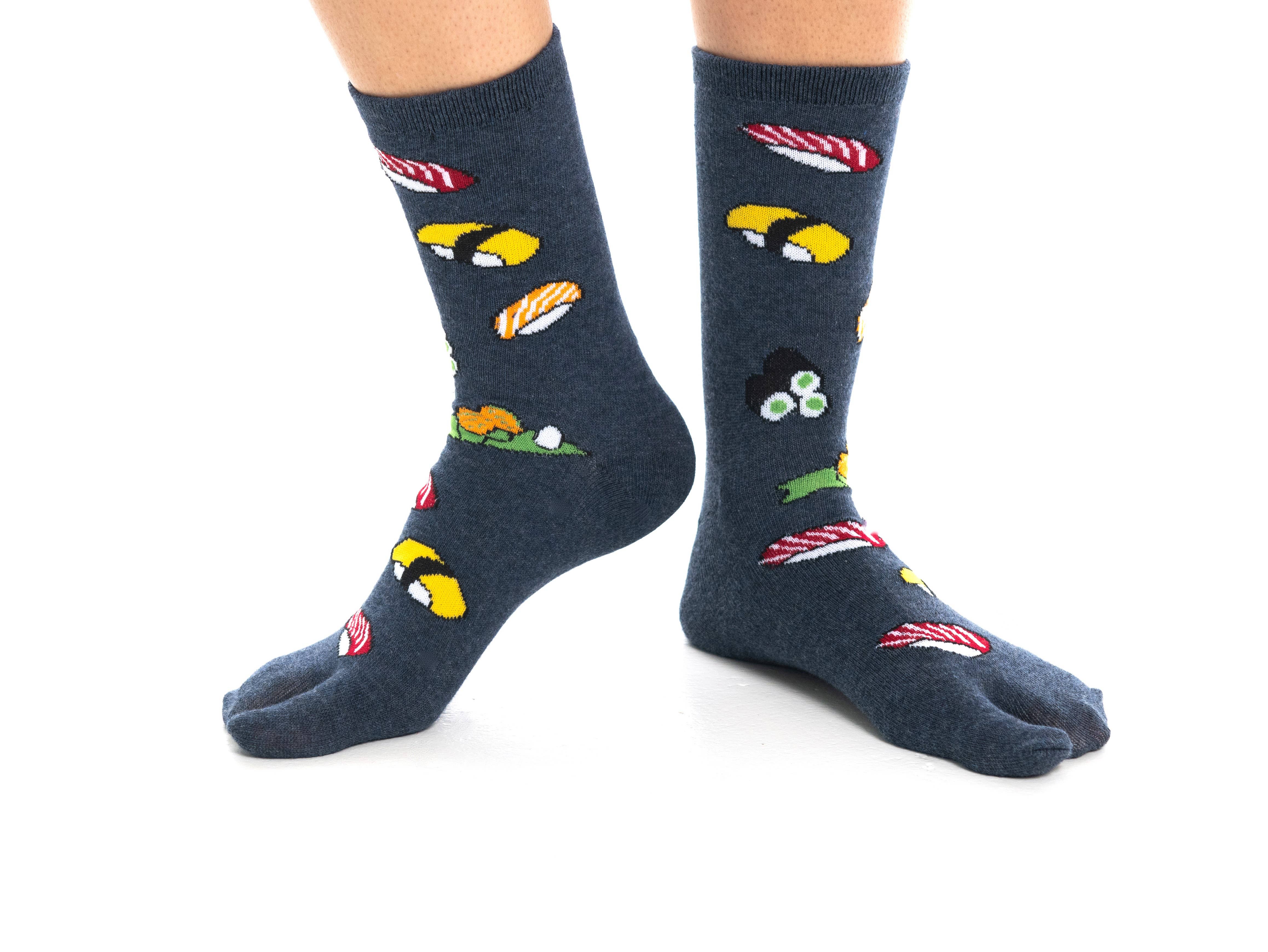 V-Toe Socks, Inc - Wholesale Socks - Unisex - V-Toe Split Toe Novelty Japanese Sushi Big Toe Tabi Socks