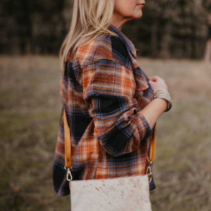 FRINGE & LUXE - Wholesale Clutch bag – women's - cowhide clutch/crossbody1