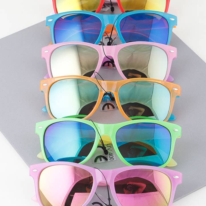 MIX KIDS Bright Two Toned Polycarbonate Sunglasses for wholesale on Faire