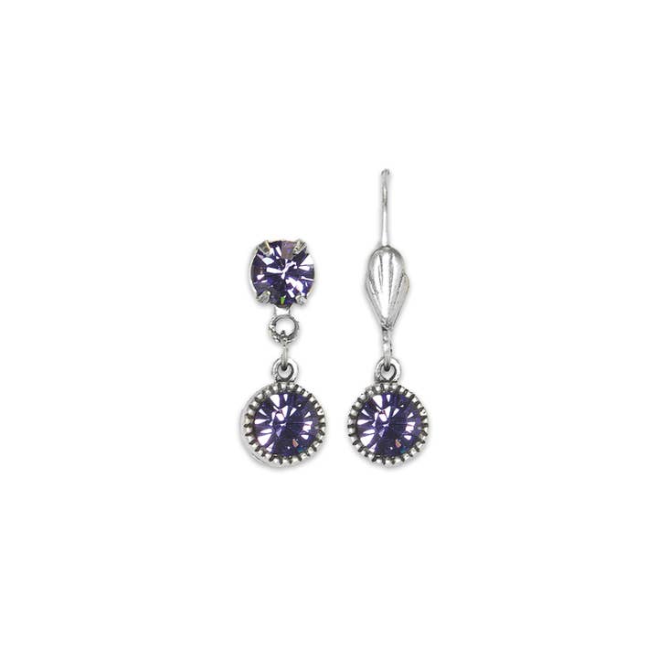 Anne Koplik Designs, Inc. - Wholesale Dangle Earrings - Perfect Match Crystal Drop Earrings - Silver22