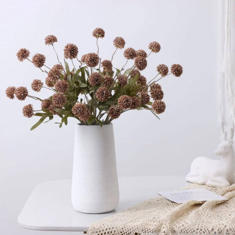 Kiyo Home - Wholesale Artificial flowers - Artificial Dandelion Flowers Set of 6 | Flower Decor | Silk20