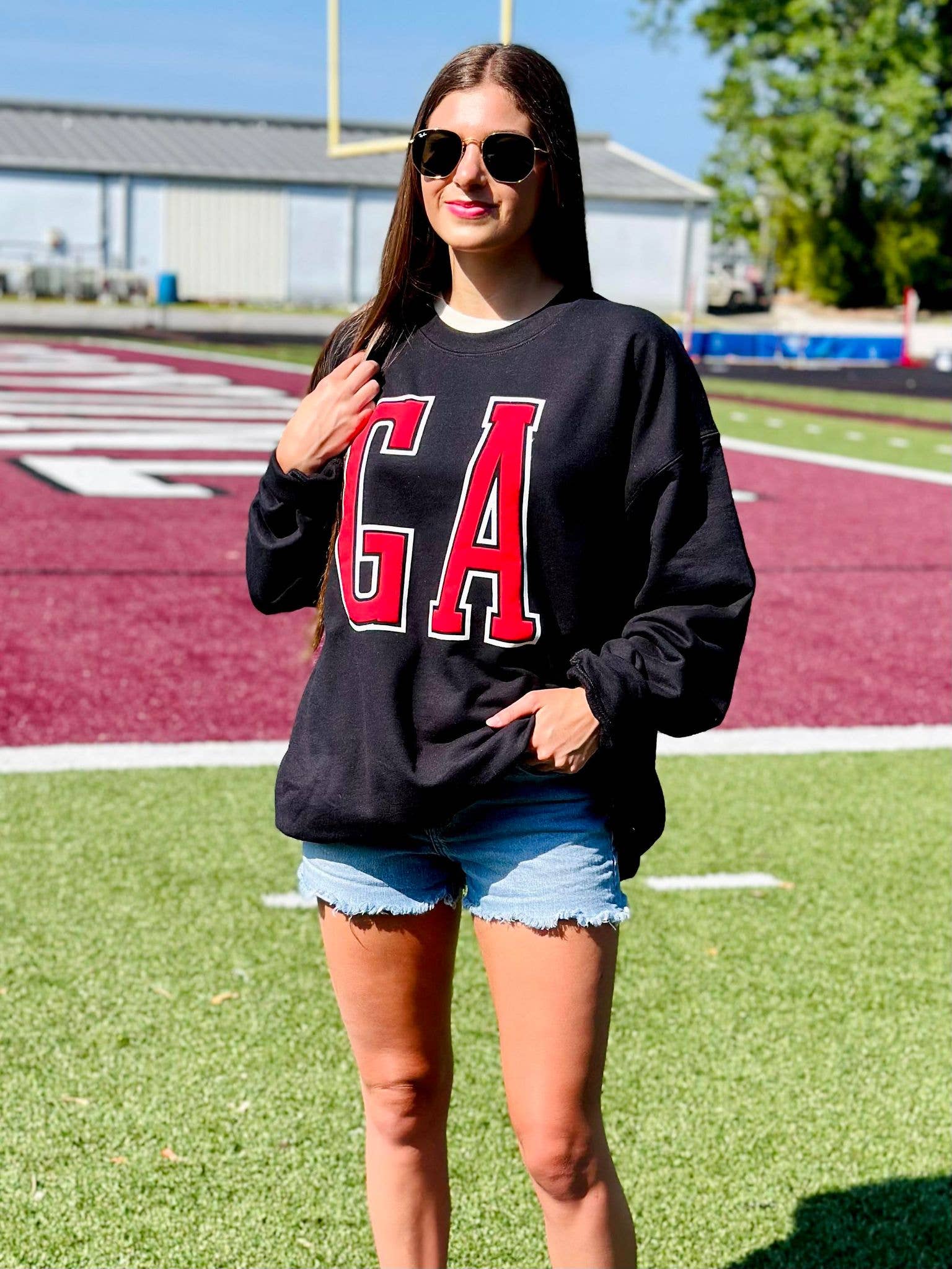 Dash Forward Wholesale - Wholesale Graphic Sweatshirt - Women's - Custom State Double Puff Sweatshirt1