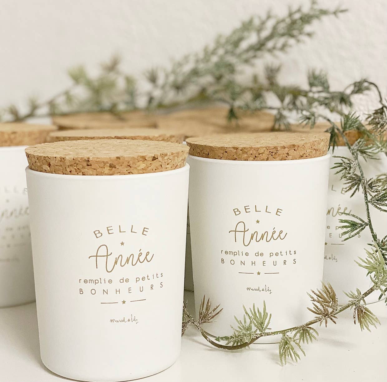 Marcel & Lily - Wholesale Jar/Filled Candle - "Belle Année" Black Wood vegetable candle