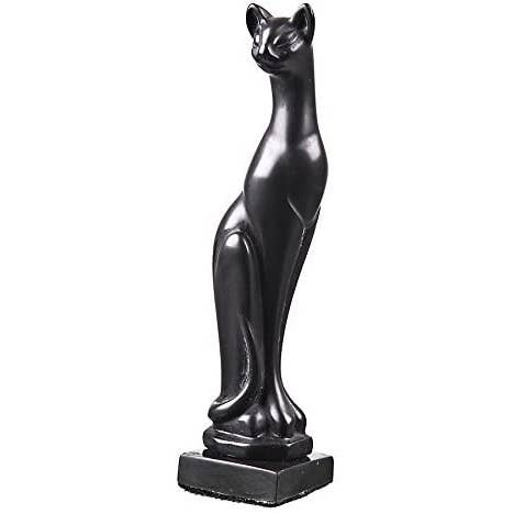 Stone Statue Figurine Sculpture Black Cat 5.2'' (13 cm) for wholesale by danila-souvenirs