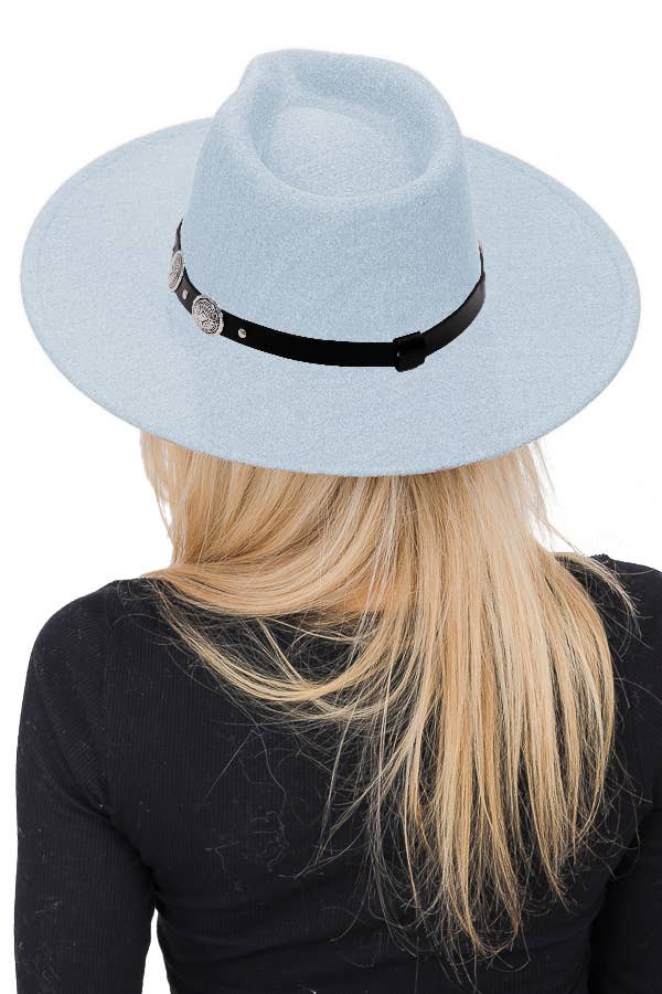 Cap Zone - Wholesale Fedora - Women's - Stagecoach Belt Pinch Crease Faux Wool Rancher Hat13