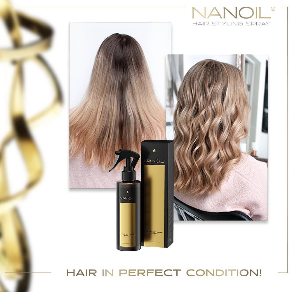 Everett Cosmetics - Wholesale Hair Spray - Nanoil Hair Styling Spray - Spray for More Manageable Hair,3