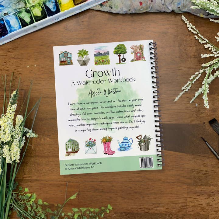 Alyssa Whetstone Art - Wholesale Coloring & Activity Book - Kids & Baby - Growth Watercolor Workbook - With Video Directions5