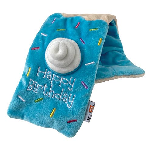 foufouBRANDS - Wholesale Pet Plush Toy - Dog - Hide 'n Seek Birthday Roll Cake1
