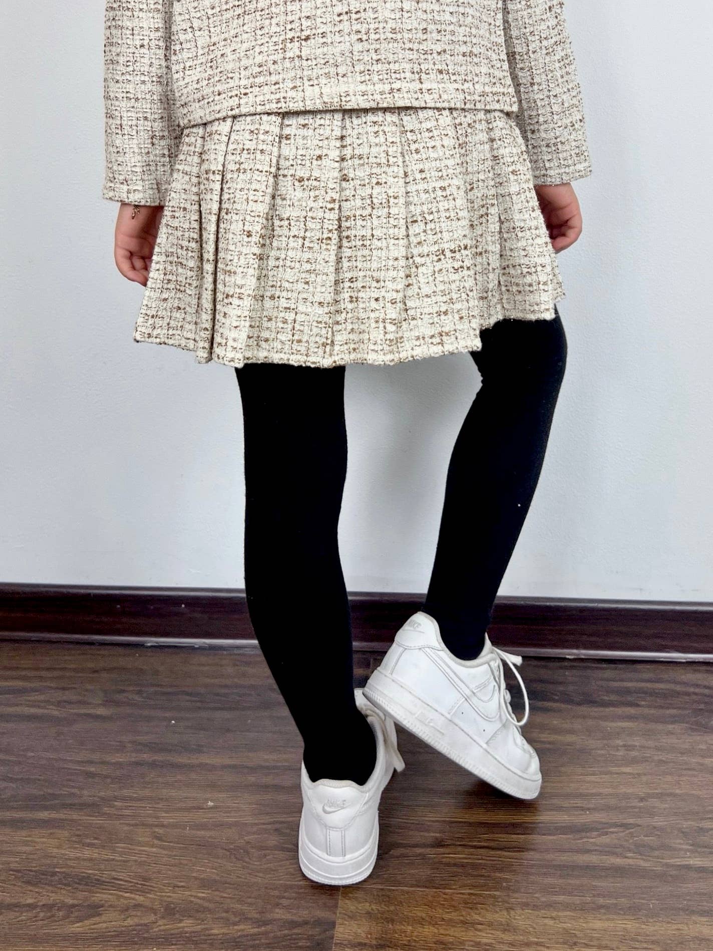 MINI MIGNON PARIS – wholesale Kjol - Barn – Plisserad tweedkjol för flickor1