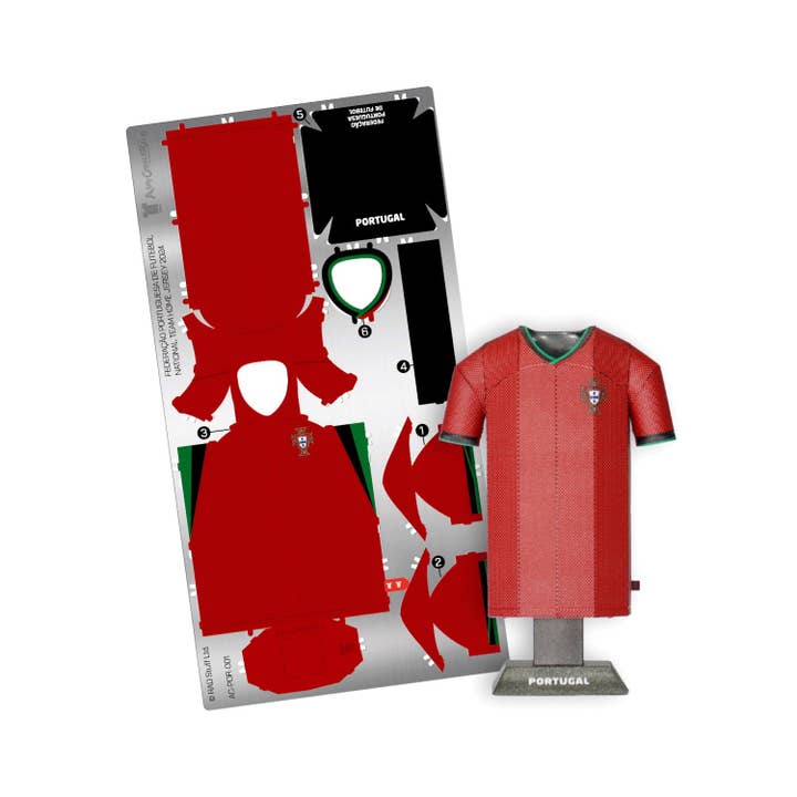 Alloy Collectors – wholesale DIY craft kit – Portugal 2024 Buildable Metal Home Shirt