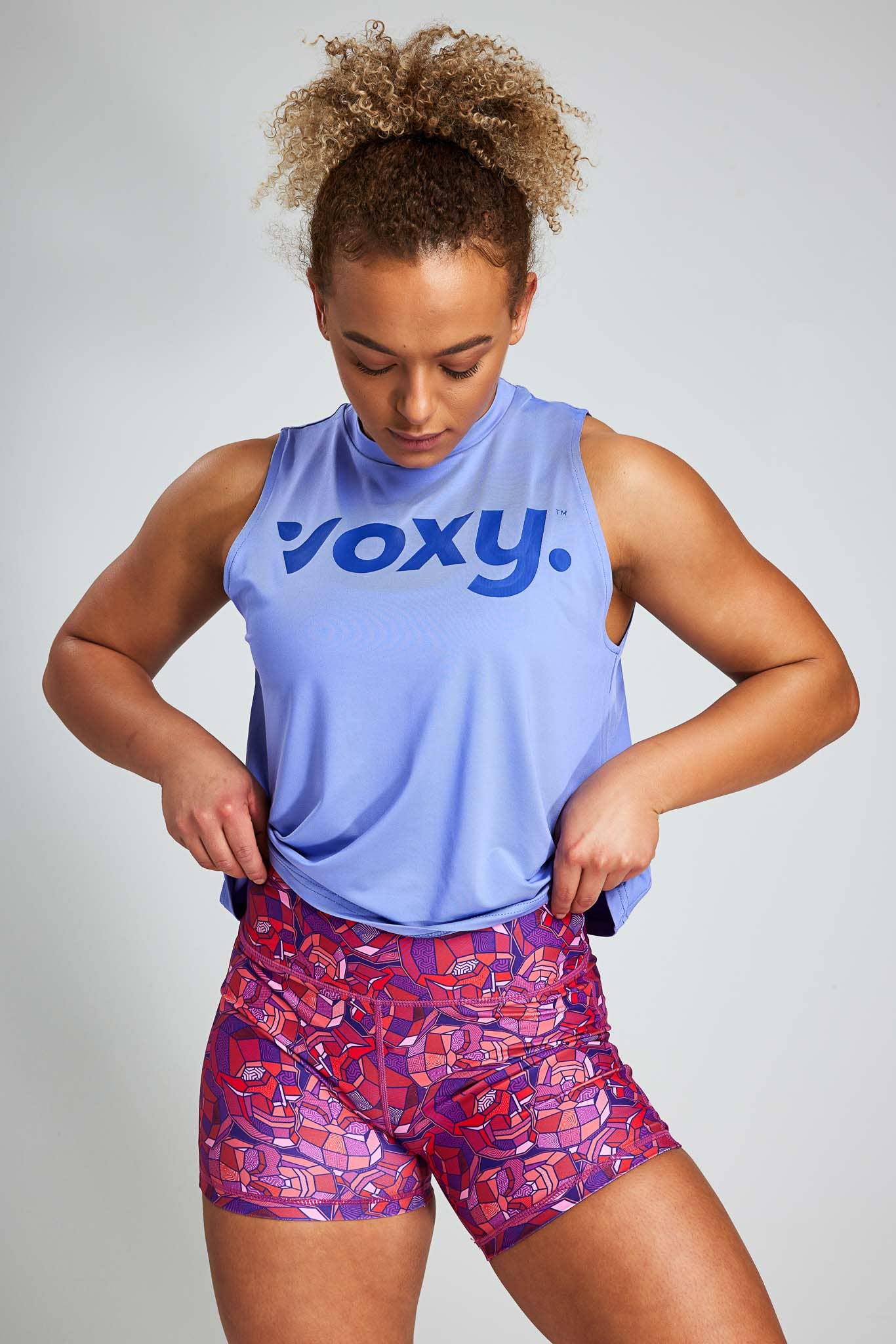 VOXY – wholesale Athletic top – Women′s – Purple Muscle Tank5