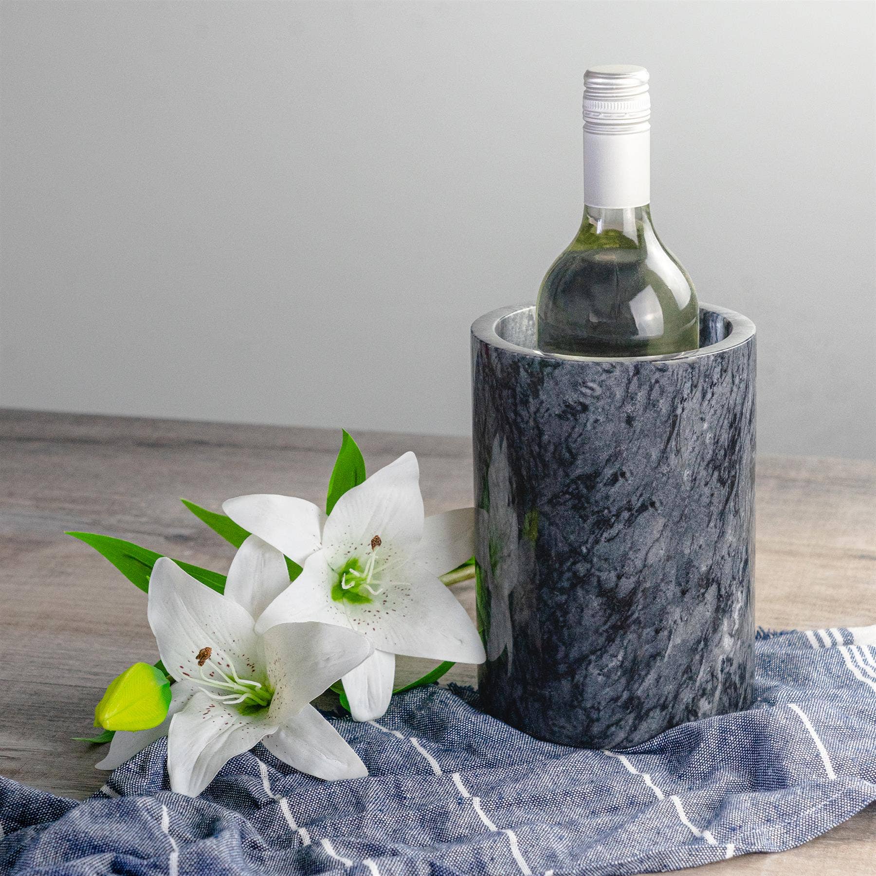 Rinkit Ltd – wholesale Wine Bucket – Argon Tableware Marble Wine Cooler2