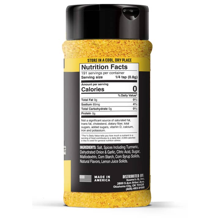 Kosmos Q - Wholesale Dried Spice Mix - Lemon Pepper Wing Dust (Case of 6)