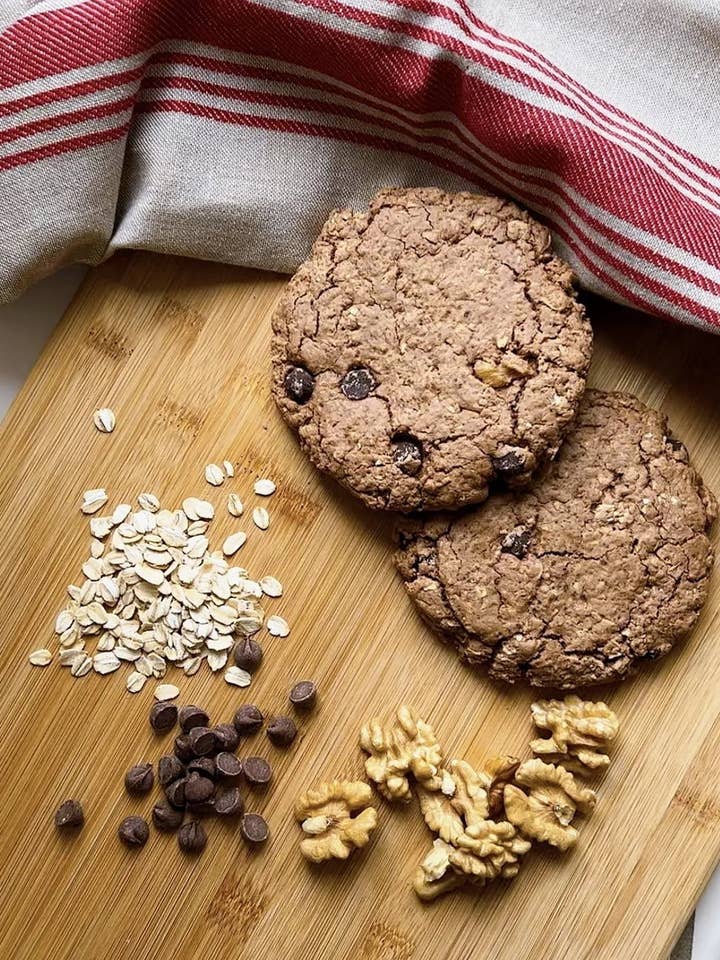 GF + Vegan Double Chocolate Walnut Breakfast Cookie for wholesale by Sweet Eats