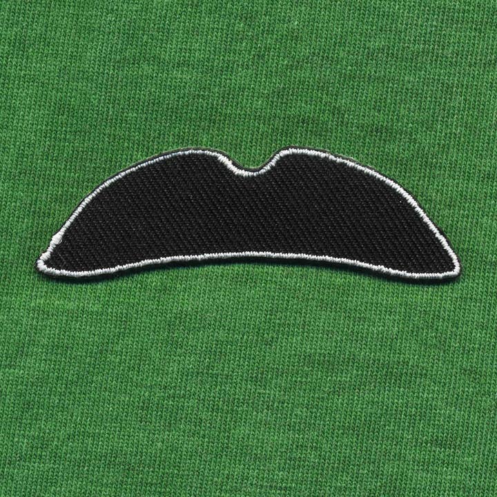 Tribal Trade GmbH - Wholesale Patch - Mustache thick curved mustache sticker patch1