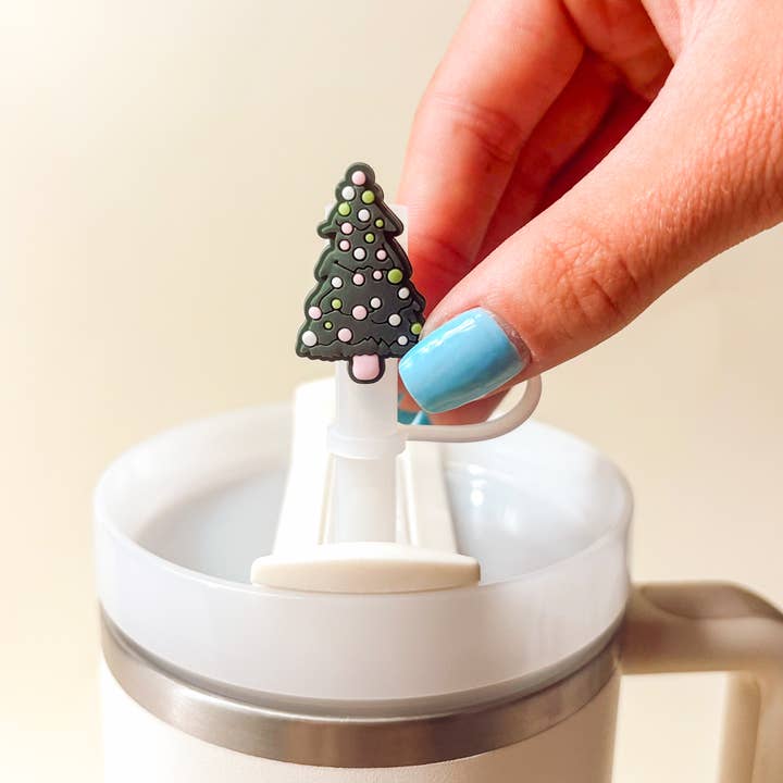 The Darling Effect - Wholesale Drinking Straw - Straw Topper Set-Santa Baby3