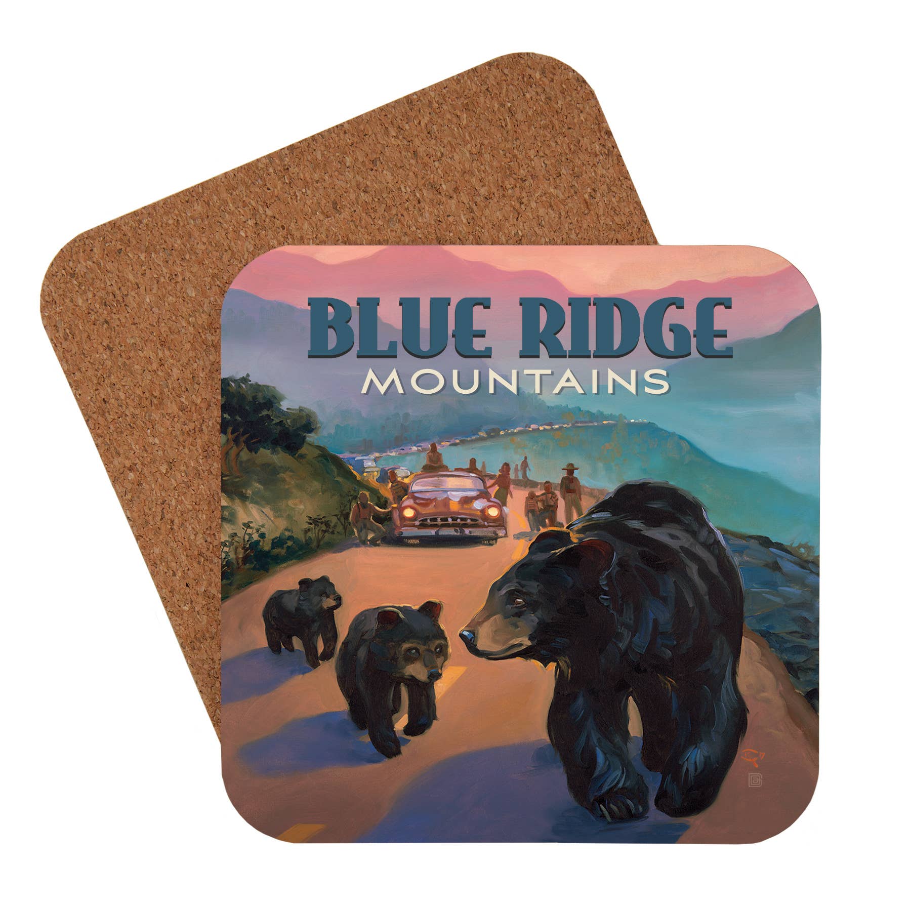 Tourist Courts - Wholesale Coasters - Blue Ridge Mountains Coaster0