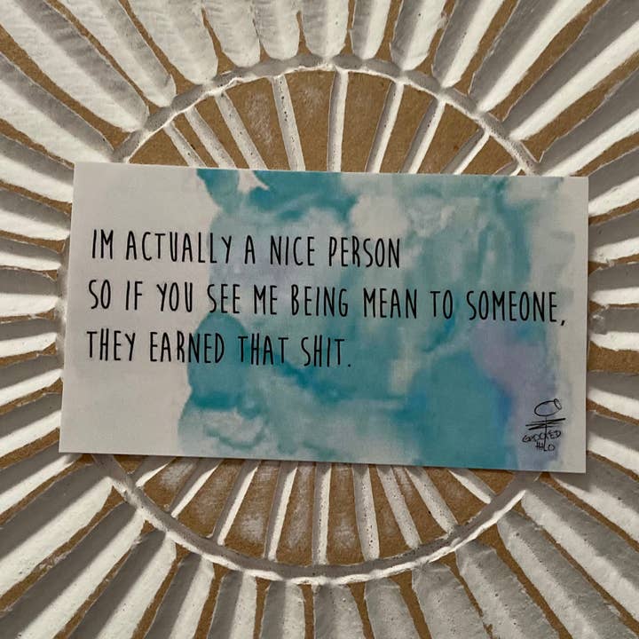 Sticker « Earned It » pour la vente par Crooked Halo