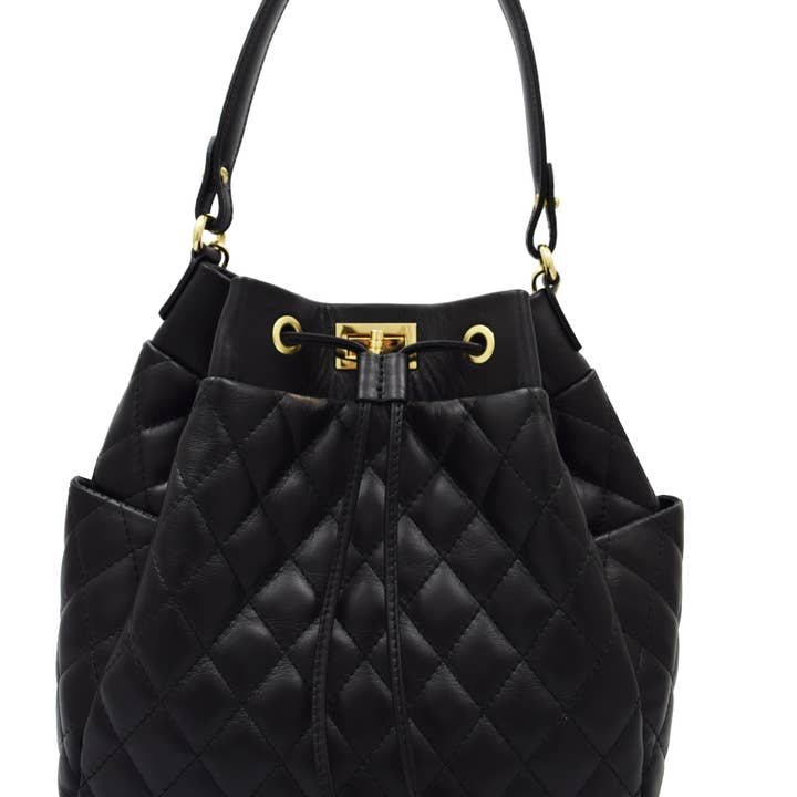 QUILTED NAPPA LEATHER BUCKET 178 for wholesale by Canetti Roberto