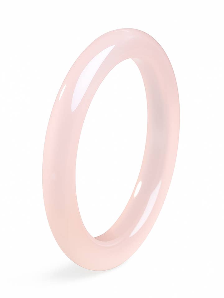 Bracelet en jade afghan naturel rose blush pour la vente par Zoey Simmons