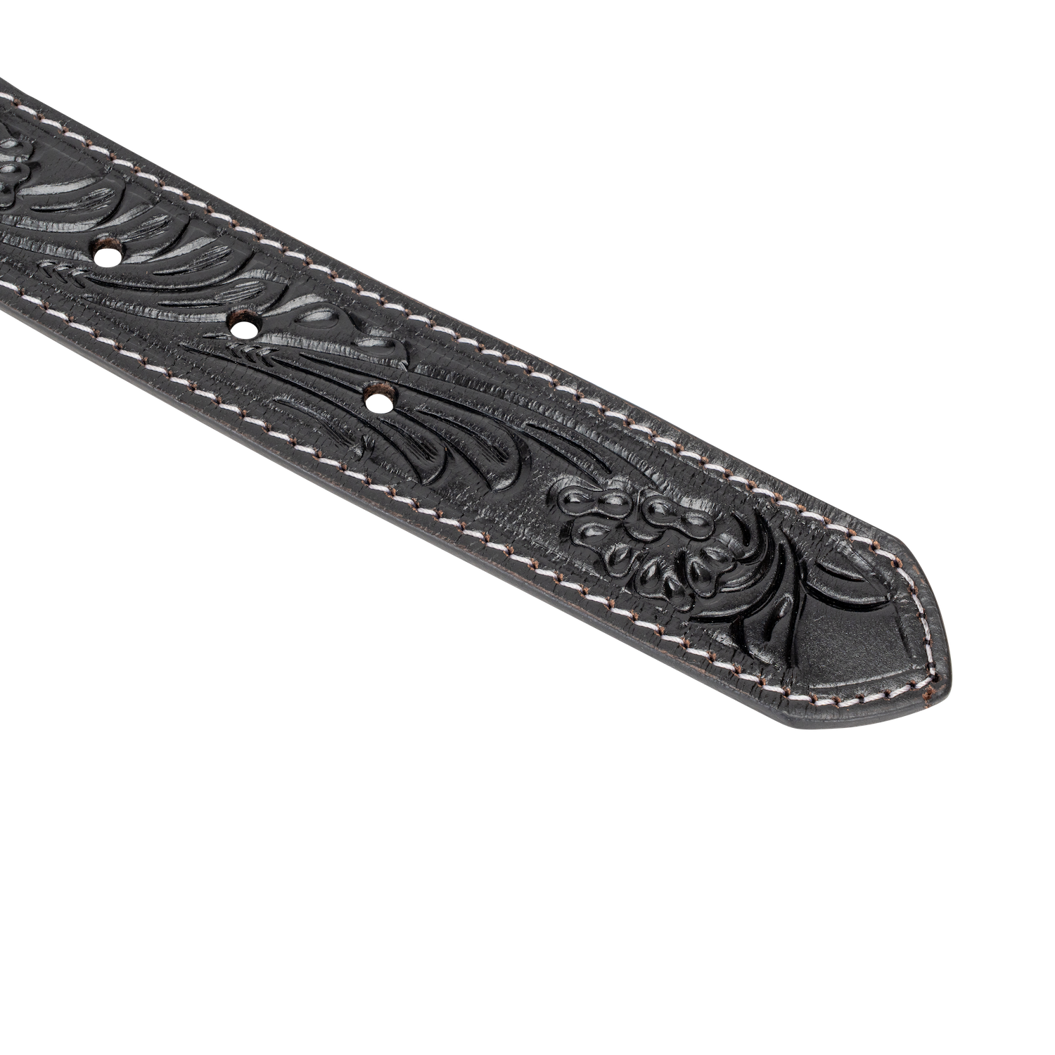 Greenwood Leather AU - Wholesale Belt - Unisex - Embossed Leather Belt - Black - With Western Style Buckle2