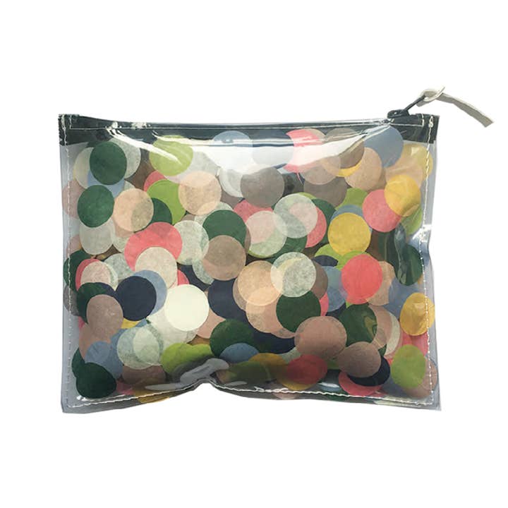 Confetti Zippered Pouch No. 2 for wholesale by The Paper Curator