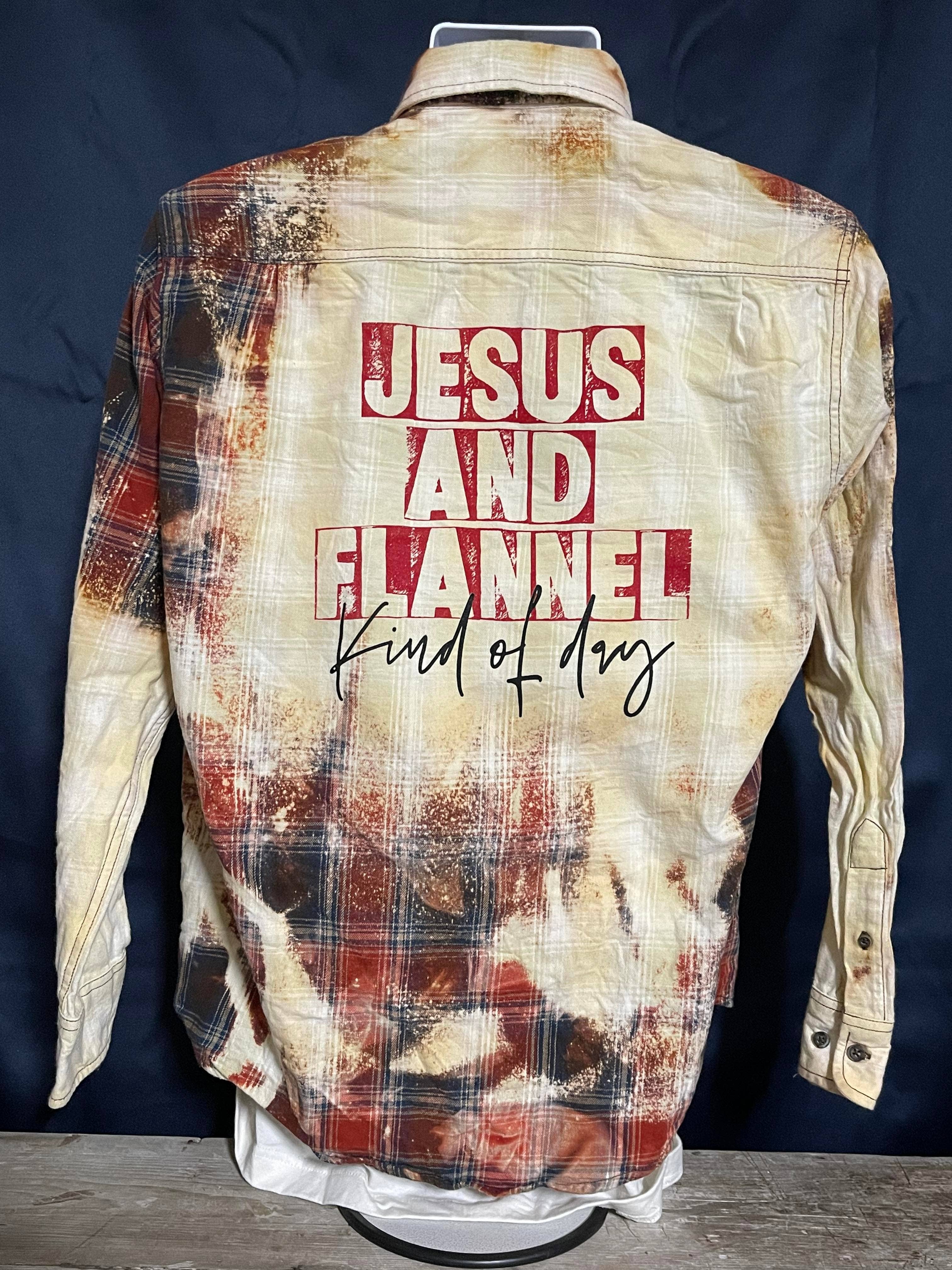 Infidel Nation Apparel - Vendita all'ingrosso Camicia button down - Unisex - Camicia abbottonata sbiancata tipo Gesù e flanella3