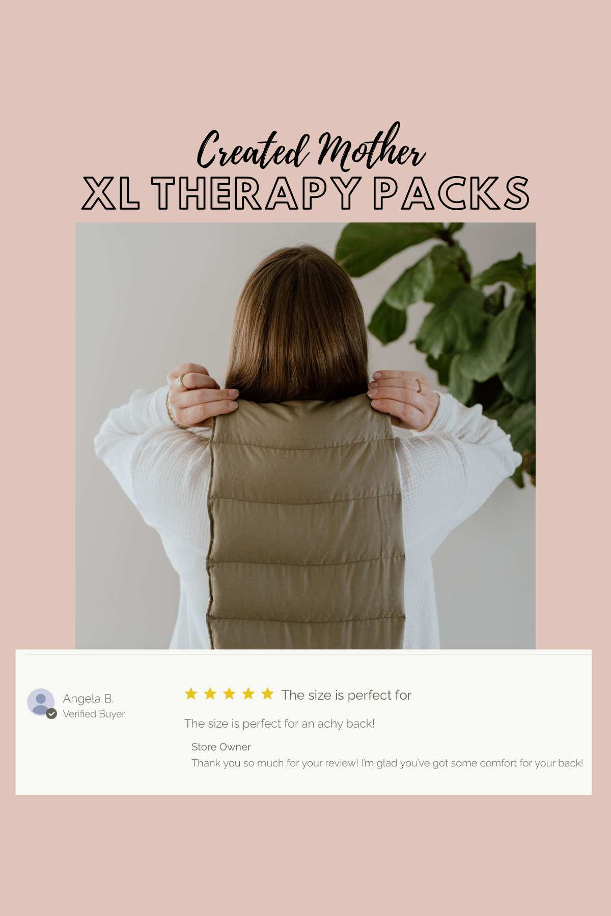 Created Mother – wholesale Varm/kall kompress – Extra stor värme- och kylterapipåse4