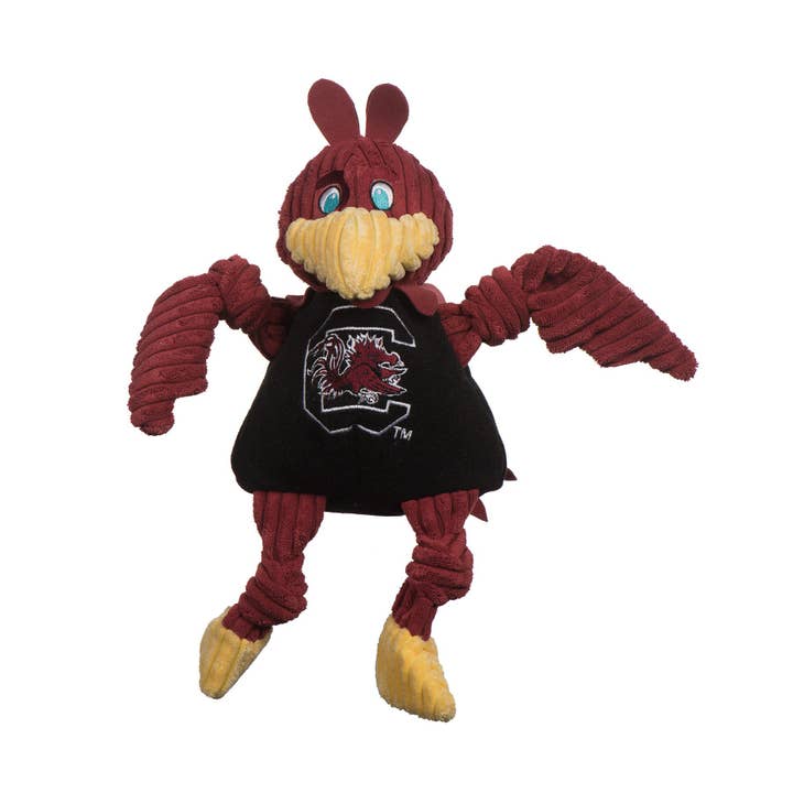 HuggleGroup - Wholesale Pet Plush Toy - Dog - South Carolina (U. of), Cocky Knottie® Plush Dog Toy