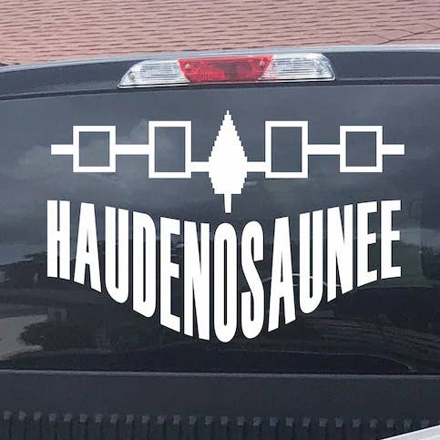 Adesivo in vinile Haudenosaunee, adesivo Iroquois, Wampum Vinyl Dec per la vendita all'ingrosso da parte di Nish Gear