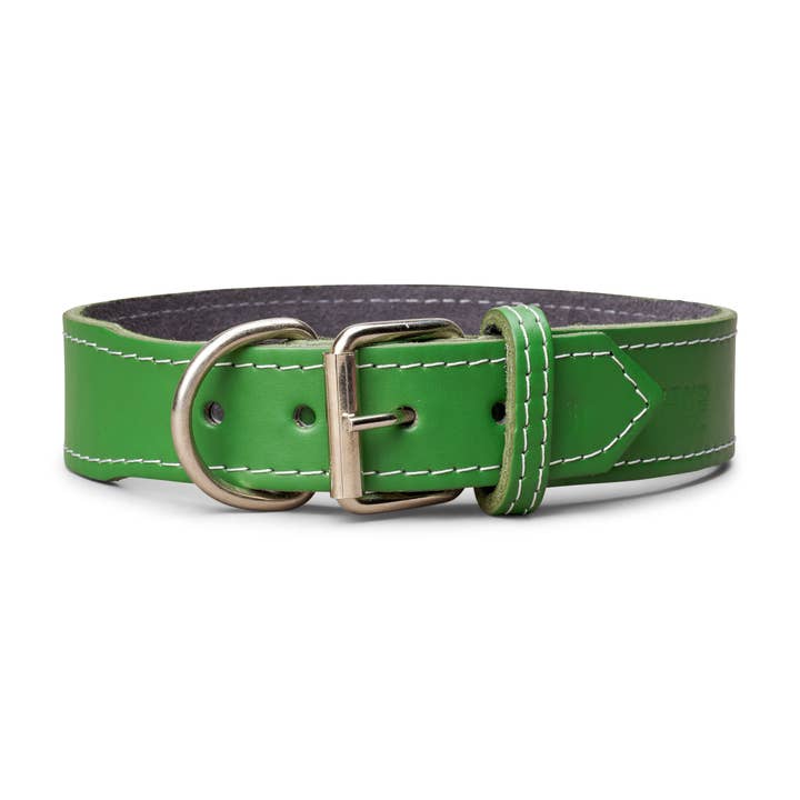 TOP DOG BRAND INC - Wholesale Pet Collar - Dog - 1 3/4 Inch Wide Plain Leather Collars11