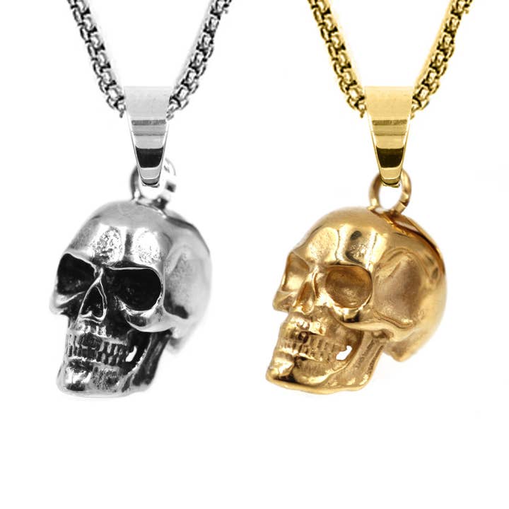 Awaken - Wholesale Individual Charm/Pendant - Stainless Steel Skull Pendant Amulet Pendant - Q-122